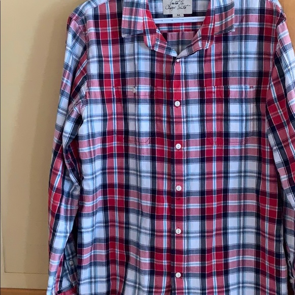 Long Sleeve Button Down Plaid Shirt - Medium - Picture 3 of 4